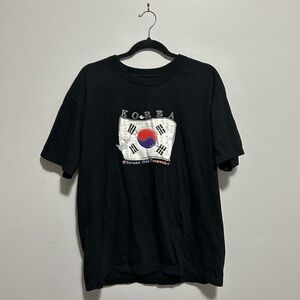 Korean Flag Shirt  with Puff Print Design, from South Korea